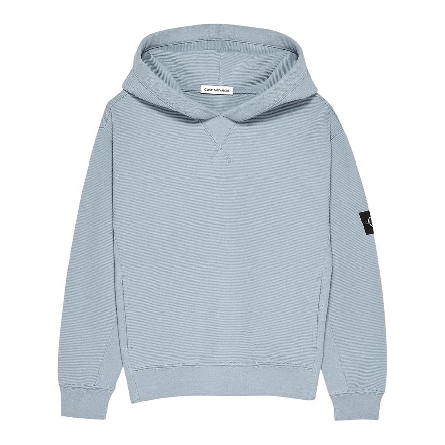 BADGE TEXTURED HOODIE Calvin Klein | CKIB0IB01527DAR
